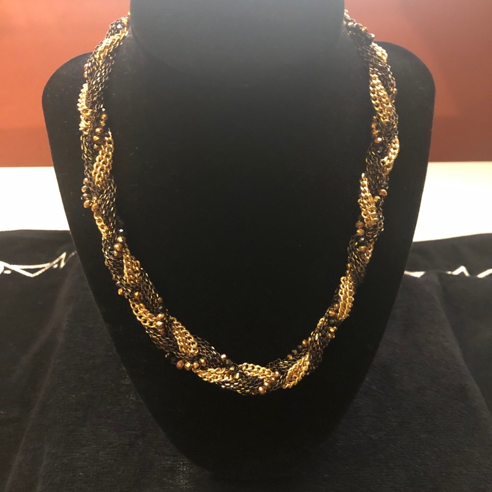 Gold & Black Elegant Necklace